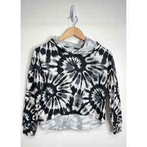 Love Five Sweater Womens Cropped Tie Dye Hoodie Size Large NWT